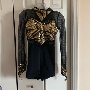 Black and Gold Dance Costume